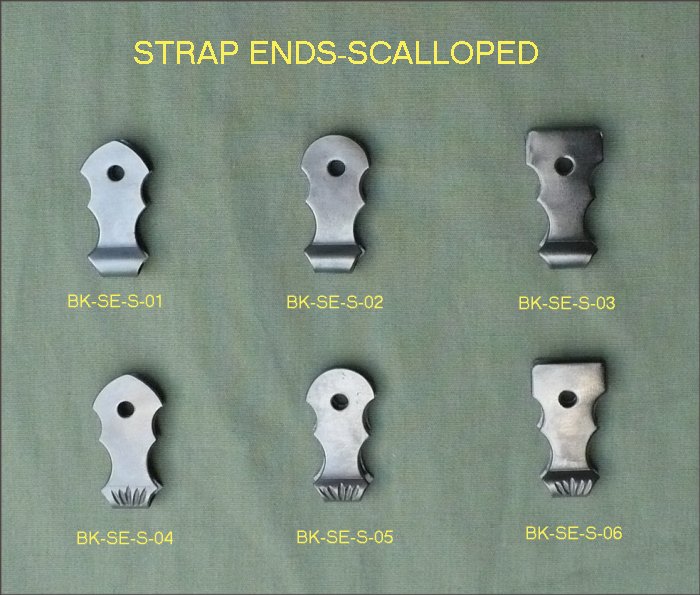 Buckle strap ends-scalloped